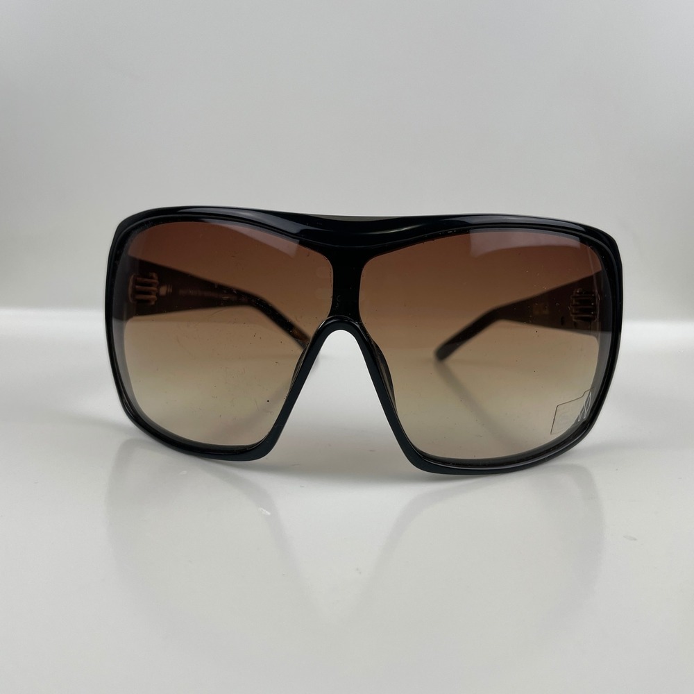Paul Frank for Tommie Sunshine Sunglasses Black Shield Brn Gradient Y2K 156/225